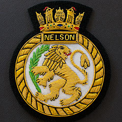 HMS Nelson Wire Blazer Badge